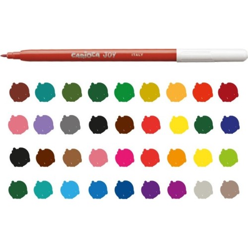 CARIOCA Λεπτή Μύτη Felt Felt Μαρκαδόροι Joy - 50 Τεμ C41018 8003511410186