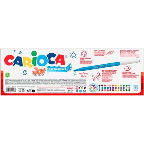 CARIOCA Λεπτή Μύτη Felt Felt Μαρκαδόροι Joy - 50 Τεμ C41018 8003511410186