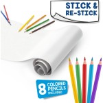 CARIOCA Coloring Roll + 8 Pencils White C42980 8003511429805