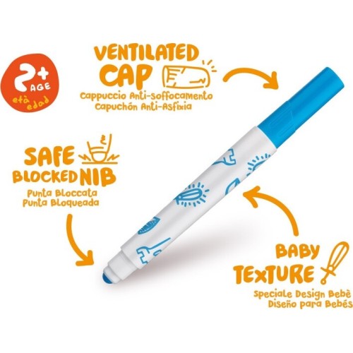 CARIOCA Valorous Marker Baby - 6 pcs C42813 8003511428136