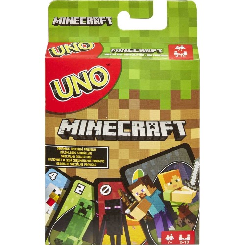 Mattel Games Minecraft Επιτραπέζιο Παιχνίδι Uno Παιχνίδι Καρτών Οικογένεια FPD61 887961606782