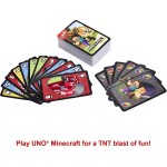 Mattel Games Minecraft Επιτραπέζιο Παιχνίδι Uno Παιχνίδι Καρτών Οικογένεια FPD61 887961606782