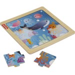 Mattel Fisher-price Wooden Jigsaw Puzzle HXV15 / HXV17 194735238415