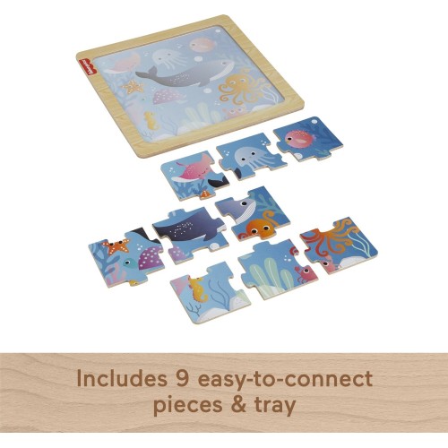 Mattel Fisher-price Wooden Jigsaw Puzzle HXV15 / HXV17 194735238415