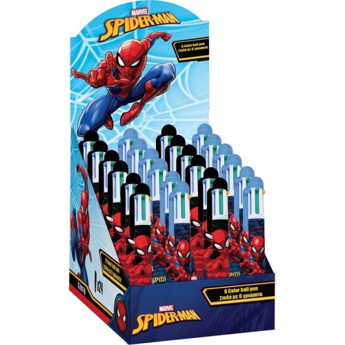 Diakakis imports Spiderman Στυλό Spider-Man Με 6 Χρώματα - 1 Τμχ 000508385 5205698673337