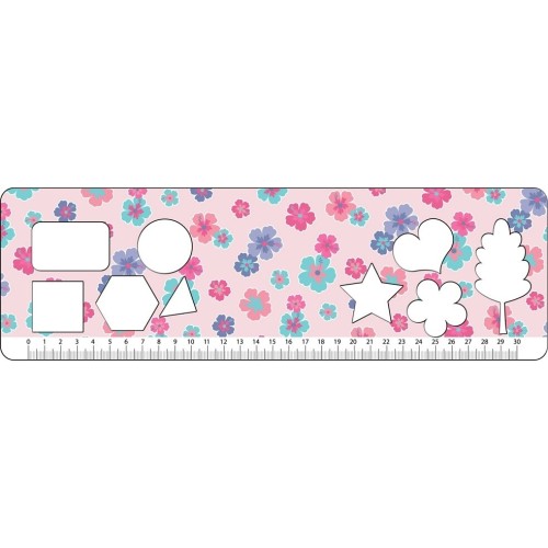 Diakakis imports The Littlies Girl Drawing Pad 40 Sheets With Stickers-Stencils- 2 Coloring Pages, 23X33 Cm. 000647034 520569868