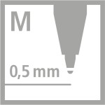 STABILO Ballpoint Στυλό Pointball 6030/46 Μαύρο 0.5Mm 6030/46 4006381436991