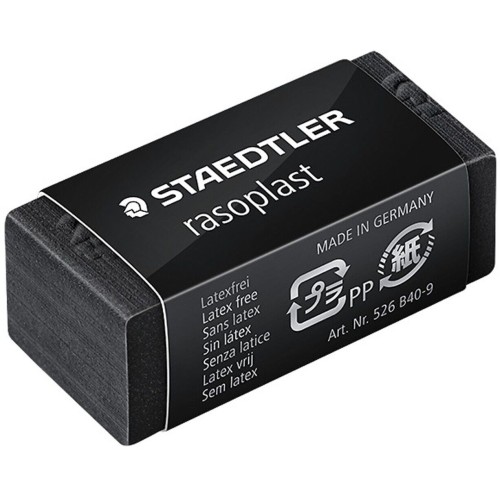 STAEDTLER Rasoplast Black Eraser 6Cm 00 526 B20-9 4007817527146