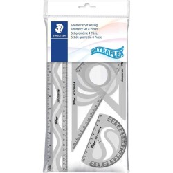 STAEDTLER Ultraflex 4 Piece Geometry Instrument Set 340 569PB4UF-S 4007817051122