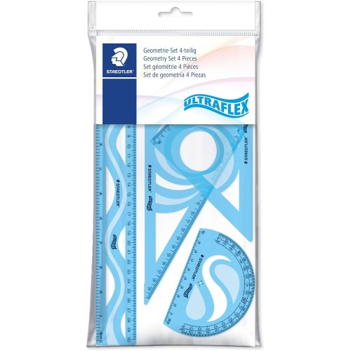 STAEDTLER Ultraflex 4 Piece Geometry Instrument Set 340 569PB4UF-S 4007817051122