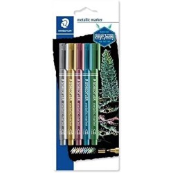 STAEDTLER Metal Markers Set Of 5 Pcs 8323-S BK503 4007817832066