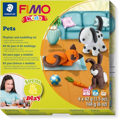STAEDTLER Σετ Κατασκευών Fimo Kids Ζωάκια 360 8034 02 LZ04 4007817806036