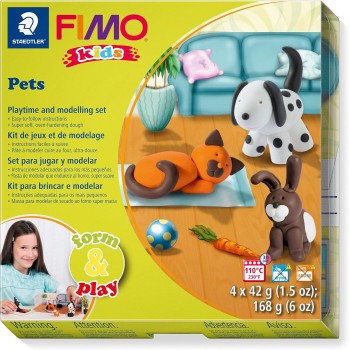 STAEDTLER Σετ Κατασκευών Fimo Kids Ζωάκια 360 8034 02 LZ04 4007817806036