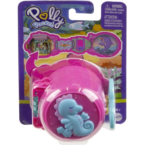 Mattel Polly Pocket On The Go Fun Pink HRD73 / HRD75 194735174034