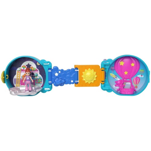Mattel Polly Pocket On The Go Fun Blue HRD73 / HRD74 194735174126