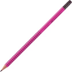 Faber-Castell Pencil Grip 2001 B, Magenta With Rubber 100-156-095 4005400368411