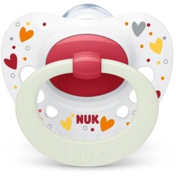 NUK Signature Night Silicone Pacifier 6-18m 1pc 10736695 4008600385196