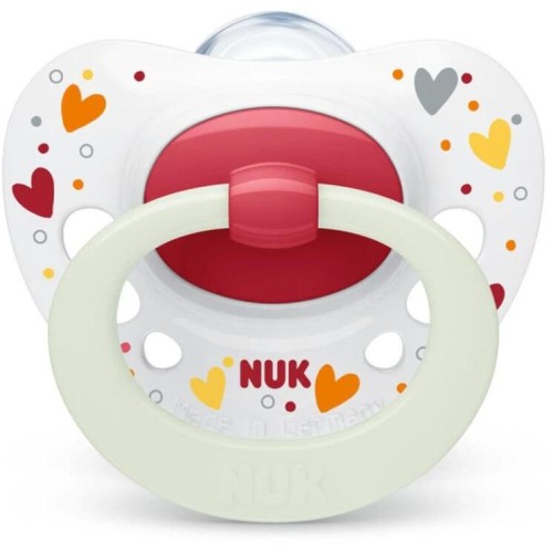 NUK Signature Night Silicone Pacifier 6-18m 1pc 10736695 4008600385196