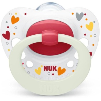 NUK Signature Night Πιπίλα Σιλικόνης 6-18m με θήκη 1τμχ 10736695 4008600385196
