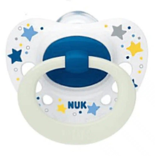 NUK Signature Night Silicone Pacifier 6-18m 1pc 10736695 4008600385196