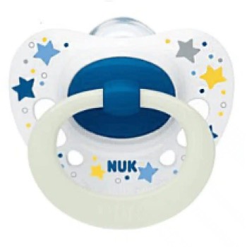 NUK Signature Night Silicone Pacifier 6-18m 1pc 10736695 4008600385196