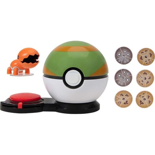 Jazwares Pokemon Παιχνίδι Μάχης 1Τεμ. Wave 3 – Trapinch & Nest Ball PKW3169 JW002724-W03 191726483229