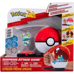 Jazwares Pokemon Battle Game 1Pc. Wave 3 (3 Designs) – Froakie & Poke Ball Pkw3167, JW002724-W03 191726483205
