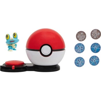 Jazwares Pokemon Παιχνίδι Μάχης 1Τεμ. Wave 3 (3 Σχέδια) – Froakie & Poke Ball PKW3167  JW002724-W03 191726483205
