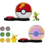 Jazwares Pokemon Battle Game 2Pcs. Wave 3 (3 Designs) – Pikachu (Female) With Fast Ball Vs. Treecko With Heal Ball Pkw3165 JW002