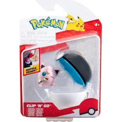 Jazwares Pokemon Poke Ball Clip N Go Με Φιγούρα W17 – Jigglypuff 1 With Moon Ball PKW3627 JW095057-W17 191726709695