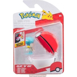 Jazwares Pokemon - Poke Ball Clip N Go Με Φιγούρα W17 (6 Σχέδια) – Quaxly With Poke Ball PKW3630  JW095057-W17 191726709725