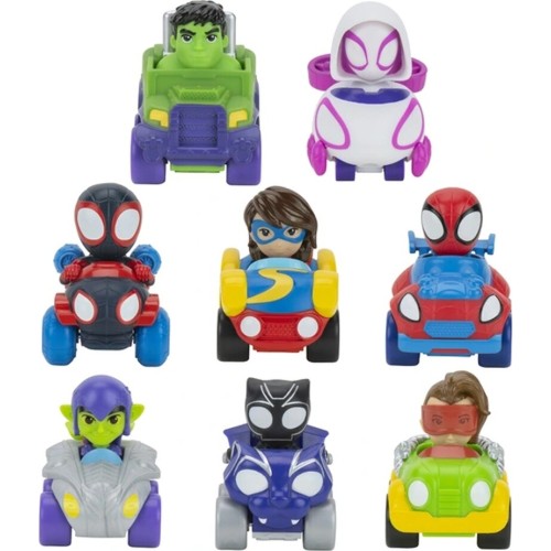 Jazwares Spiderman Φιγούρα Έκπληξη Spidey 5 Εκ. Με Όχημα (8 Σχέδια) – 1 Τμχ JWS00045 0191726408390