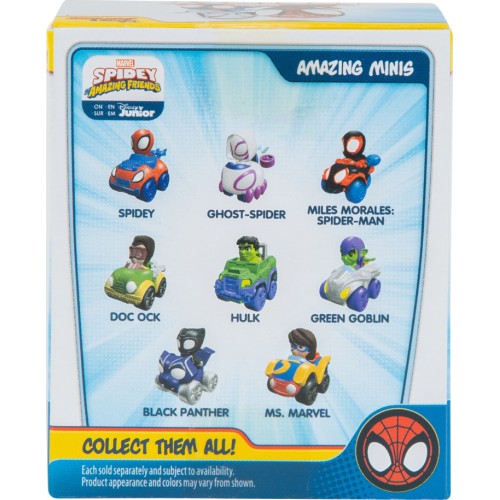Jazwares Spiderman Surprise Spidey 5Cm Figure With Vehicle (8 Designs) – 1 Pc JWS00045 0191726408390