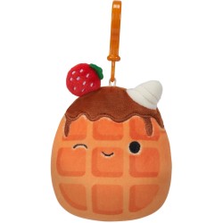 Jazwares Squishmallows - Λούτρινα Μπρελόκ Wave 4 (6 Σχέδια) 9Εκ - Weaver Η Βάφλα SQCP00219 JWSQ0214 196566406995