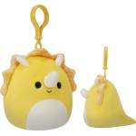 Jazwares Squishmallows - Λούτρινα Μπρελόκ Wave 4 (6 Σχέδια) 9Εκ - Lancaster Ο Τρικεράτωψ SQCP00216 JWSQ0214 196566406964