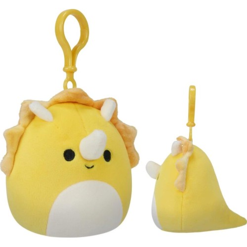 Jazwares Squishmallows - Λούτρινα Μπρελόκ Wave 4 (6 Σχέδια) 9Εκ - Lancaster Ο Τρικεράτωψ SQCP00216 JWSQ0214 196566406964