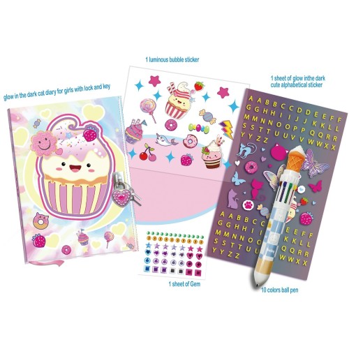 Tokidas Beauty D.I.Y Secret Diary Set Lock & Key T123SC 6971617153387