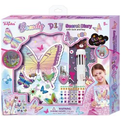Tokidas Beauty D.I.Y Μυστικό Ημερολόγιο Με Κλειδαριά Πεταλούδα T123BF 6971617153370