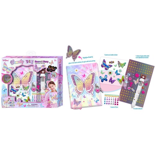 Tokidas Beauty D.I.Y Secret Dairy Set Lock & Key T123BF 6971617153370