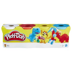Hasbro Play-Doh Classic Color Pack Of 4 - Dinosaurs B5517 / C0396 5010994947033