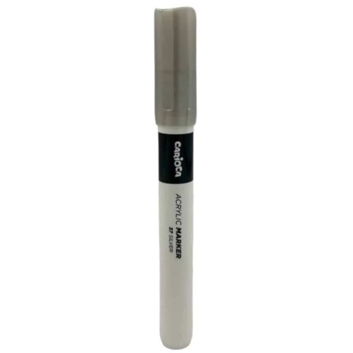 Carioca Acrylic Marker - Silver C45218 8003511314378