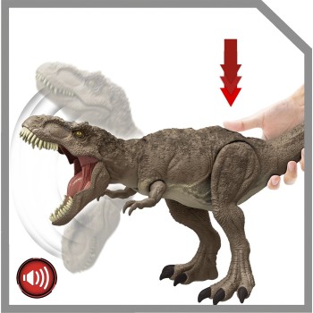 Mattel Jurassic World All-Out Attack Tyrannosaurus REX Που Αφηνιάζει Και Επιτίθεται HXF53 194735228263