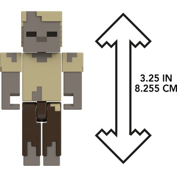Mattel Minecraft 3.25' Core Figure Husk GTP08 / HTL85 194735193646