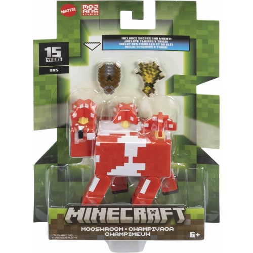 Mattel Minecraft 8Εκ Mooshroom Παιδική Φιγούρα Παιχνιδιού GTP08 / HTL83 194735193615