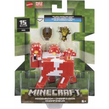 Mattel Minecraft 8Εκ Mooshroom Παιδική Φιγούρα Παιχνιδιού GTP08 / HTL83 194735193615