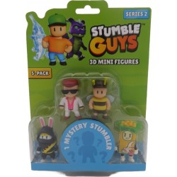 Just toys Stumble Guys Series 2 3D Mini Figures 5 Pack Asst. 0438 9772532611313