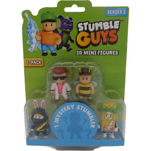 Just toys Stumble Guys Series 2 3D Mini Φιγούρες Σετ Των 5 - 1 Τμχ 0438 9772532611313