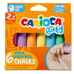 CARIOCA Baby Maxi Κιμωλία 6 Τεμαχίων C43550 8003511435509