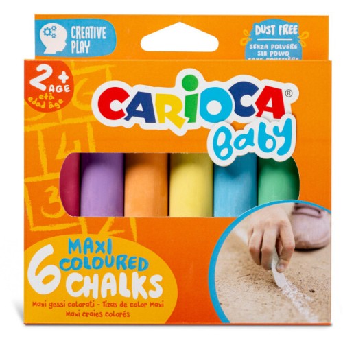 CARIOCA Baby Maxi Κιμωλία 6 Τεμαχίων C43550 8003511435509