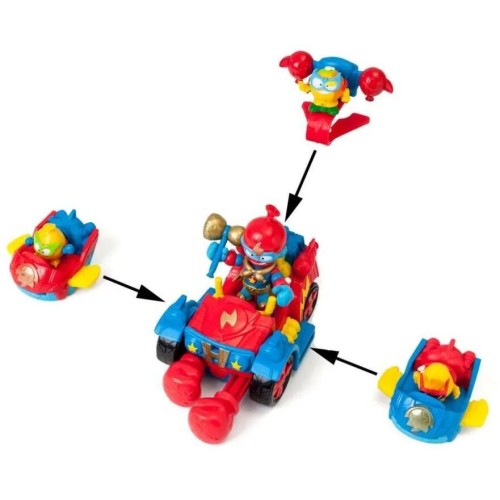 As company Superzings Superthings Vehicle Set With 4 Ballon Boxer Figures 1013-62112 8431618016626